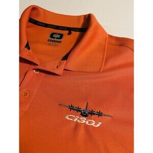 NEW Lockheed Martin C-130 C-130J Super Hercules Aircraft Polo Shirt XL Military